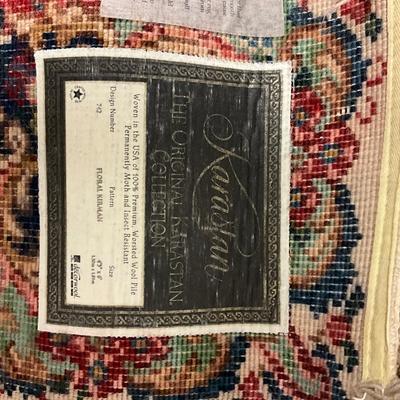 1100 Karastan Floral Kirman Wool Rug 4'3" x 6'