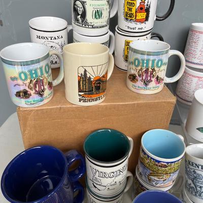 31- Box of coffee mugs