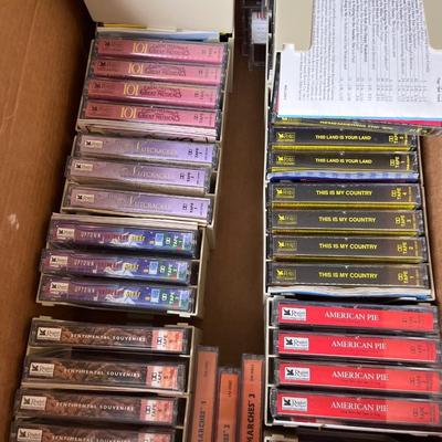 32- Box of cassette tapes