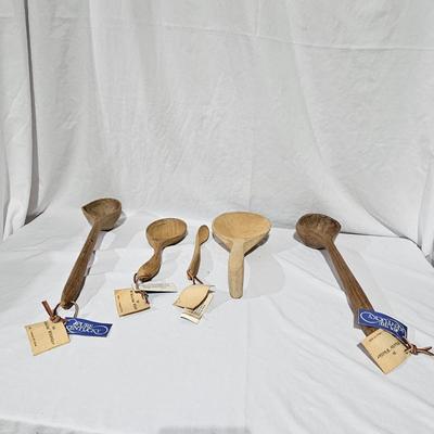 Handcrafted Wooden Spoons & Ladles by Virginia Petty, 'The Whistlin' Whittler' (B1-JS)