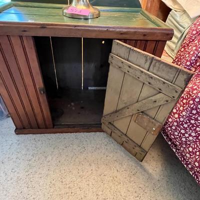 Primitive wainscoated cabinet