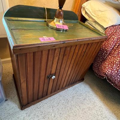 Primitive wainscoated cabinet
