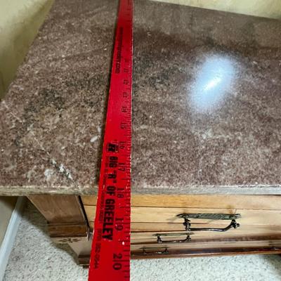 Eastlake Chest w/ marble top & mirror