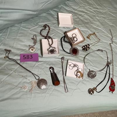Assorted costume jewelry