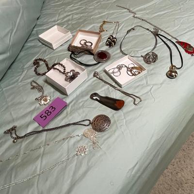 Assorted costume jewelry