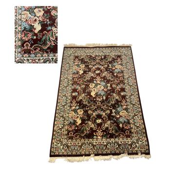 1102 Persian Handknotted Oriental Kashan Rug