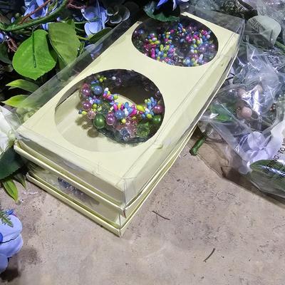 Mega Assortment of Artificial Spring Flowers & Garlands with Baskets (B1-JS)