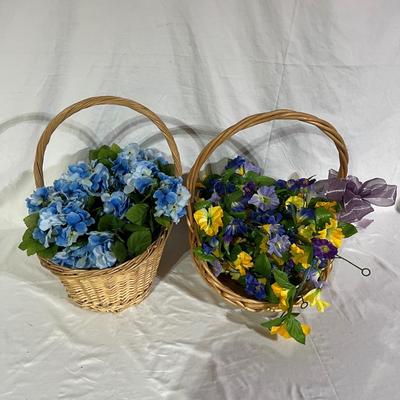Mega Assortment of Artificial Spring Flowers & Garlands with Baskets (B1-JS)