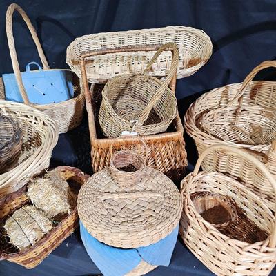 Mega Assortment of Artificial Spring Flowers & Garlands with Baskets (B1-JS)