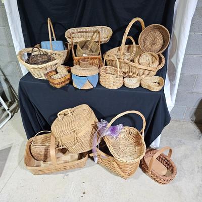Mega Assortment of Artificial Spring Flowers & Garlands with Baskets (B1-JS)
