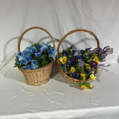 Mega Assortment of Artificial Spring Flowers & Garlands with Baskets (B1-JS)