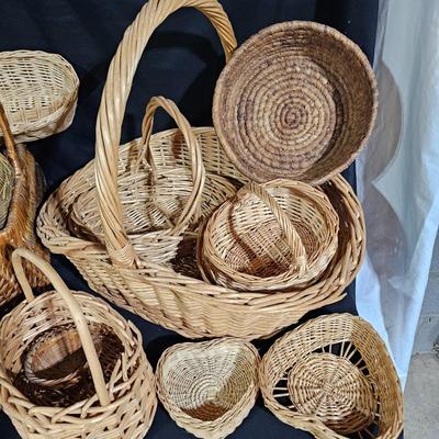 Mega Assortment of Artificial Spring Flowers & Garlands with Baskets (B1-JS)