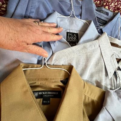 Men's dress shirts.