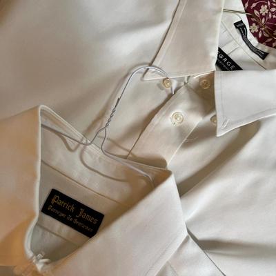 Men's white dress shirts