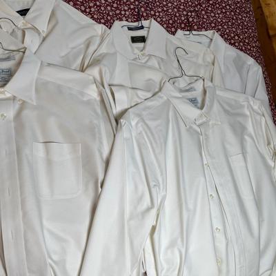 Men's white dress shirts