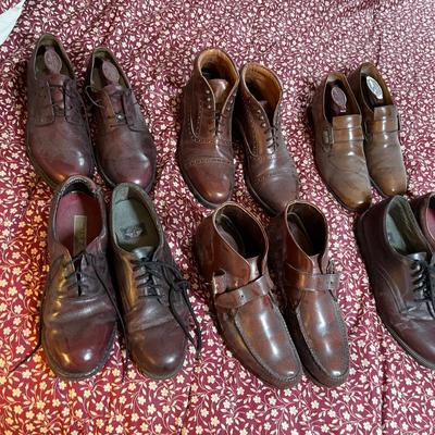 Another lot of brown men's dress shoes