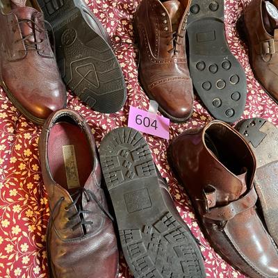 Another lot of brown men's dress shoes