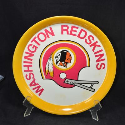 Vintage Washington Redskins Metal Serving Tray 14.25”