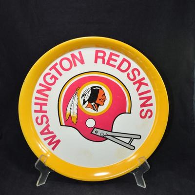 Vintage Washington Redskins Metal Serving Tray 14.25”