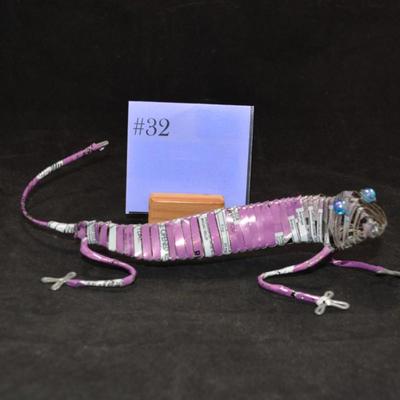 Cottage Industry Grape Soda Can Lizard 10”