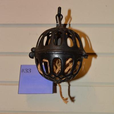 Vintage Cast Iron String Dispenser 4.5”x4”