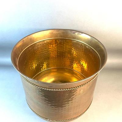 353 Large Brass Planter