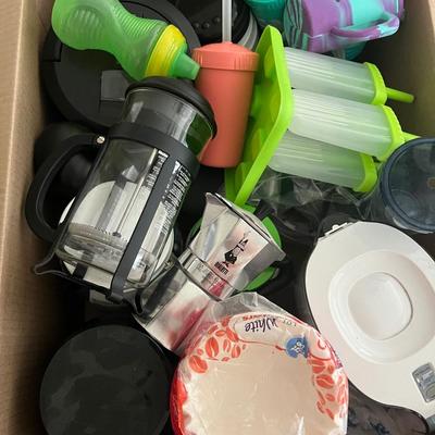 Box of Kitchen Items