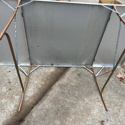 Vintage Metal Folding Camping Table