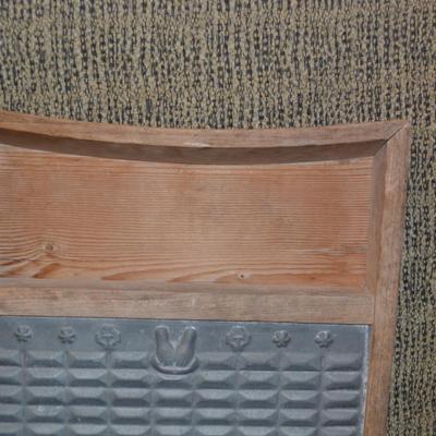 Vintage Galvanized Washboard 26.25”x11.75”x2”