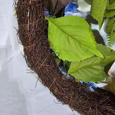Assortment of Decorative Spring Foliage: Fiddle Leaf Fig, Hanging Basket, & More (B1-JS)