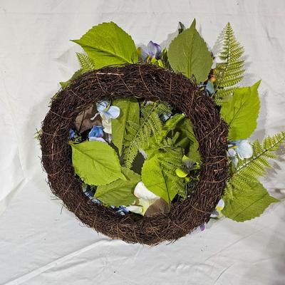 Assortment of Decorative Spring Foliage: Fiddle Leaf Fig, Hanging Basket, & More (B1-JS)