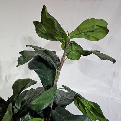 Assortment of Decorative Spring Foliage: Fiddle Leaf Fig, Hanging Basket, & More (B1-JS)
