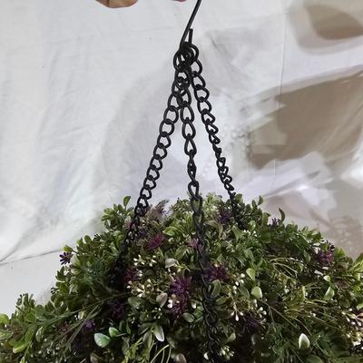 Assortment of Decorative Spring Foliage: Fiddle Leaf Fig, Hanging Basket, & More (B1-JS)