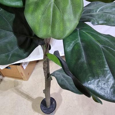 Assortment of Decorative Spring Foliage: Fiddle Leaf Fig, Hanging Basket, & More (B1-JS)
