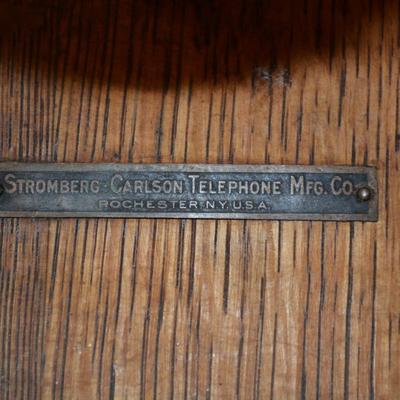 Very Vintage Stromberg Carlson Crank Telephone 21”x12”x9.75”