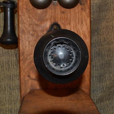 Very Vintage Stromberg Carlson Crank Telephone 21”x12”x9.75”