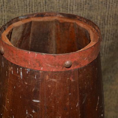 Large Vintage Conga Drum, Jamaica 26”x10”x10”