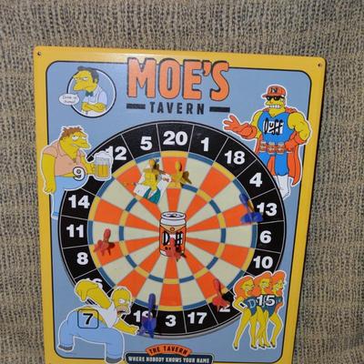 ‘The Simpsons’ 2002 Magnetic Dartboard 19.5”x15.5”