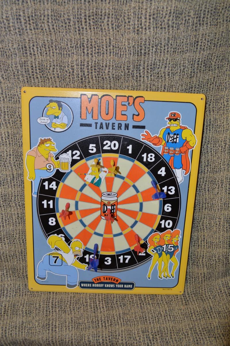 ‘The Simpsons’ 2002 Magnetic Dartboard 19.5”x15.5”