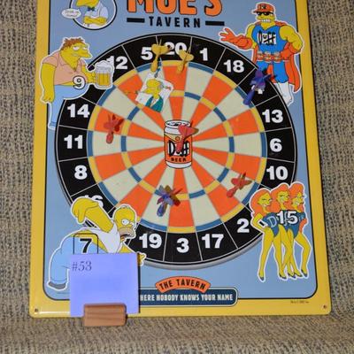 ‘The Simpsons’ 2002 Magnetic Dartboard 19.5”x15.5”