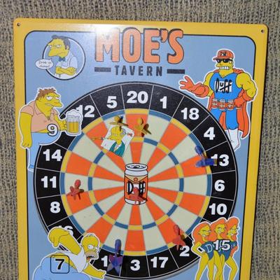 ‘The Simpsons’ 2002 Magnetic Dartboard 19.5”x15.5”
