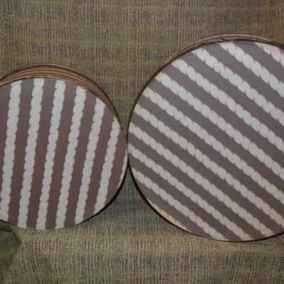 Lot of 4 Vintage Local JOSEPH NEY’S Nesting Hat Boxes 19”/18”14”/13”