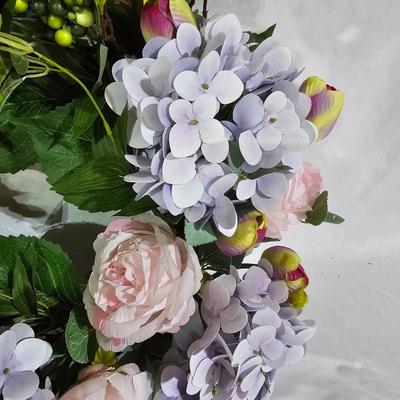 Collection of Spring Floral Wreaths w/ Sterilite Storage Containers (B1-JS)