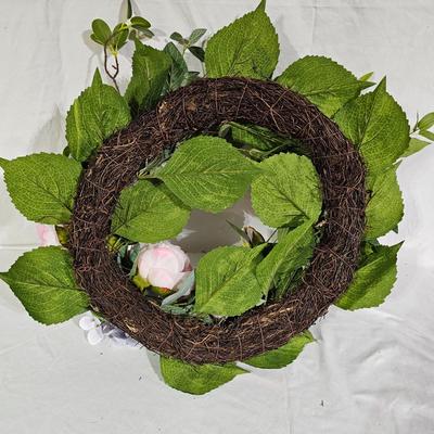 Collection of Spring Floral Wreaths w/ Sterilite Storage Containers (B1-JS)