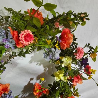 Collection of Spring Floral Wreaths w/ Sterilite Storage Containers (B1-JS)