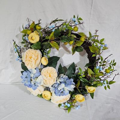 Collection of Spring Floral Wreaths w/ Sterilite Storage Containers (B1-JS)