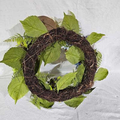 Collection of Spring Floral Wreaths w/ Sterilite Storage Containers (B1-JS)