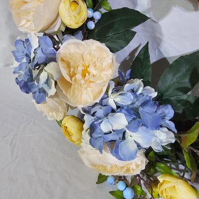 Collection of Spring Floral Wreaths w/ Sterilite Storage Containers (B1-JS)