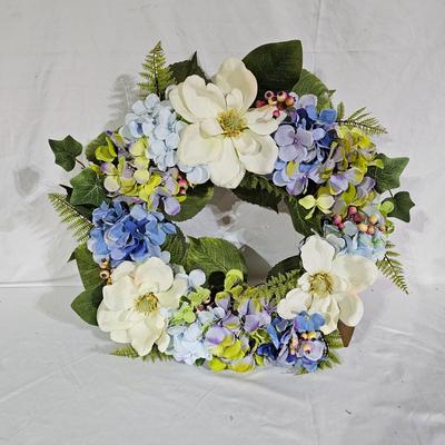Collection of Spring Floral Wreaths w/ Sterilite Storage Containers (B1-JS)
