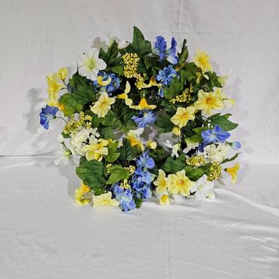 Collection of Spring Floral Wreaths w/ Sterilite Storage Containers (B1-JS)